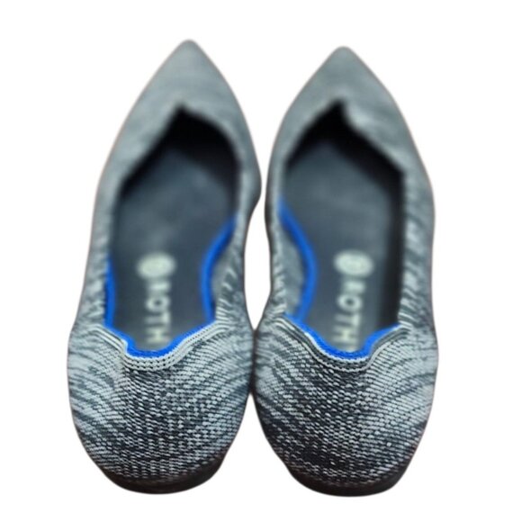 Rothys The Point Ballet Flats Womens Size 10 W Shoes Granite Heather Slip - Picture 8 of 12